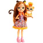 Mattel Λαμπάδα Enchantimals Τσέρις Τσιτάχ Κούκλα Και Ζωάκι Φιλαράκι FNH22 / FJJ20 