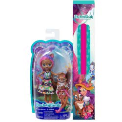 Mattel Λαμπάδα Enchantimals Σάντσα Σκιουρίτσα Κούκλα Και Ζωάκι Φιλαράκι FNH22 / FMT61 