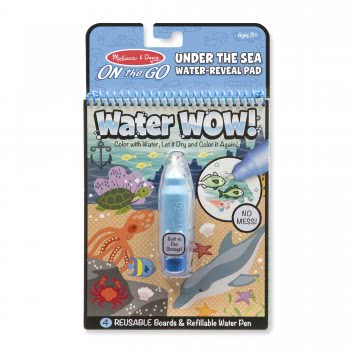 Melissa and Doug Water Wow On The Go Travel Activity Reveal Pad - Under The Sea 19445 000772194457
