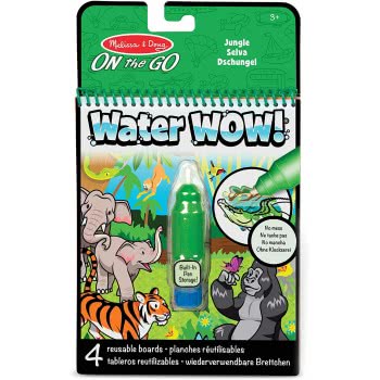Melissa and Doug Water Wow! Jungle Water Reveal Pad - On The Go Travel Activity 40176 000772401760