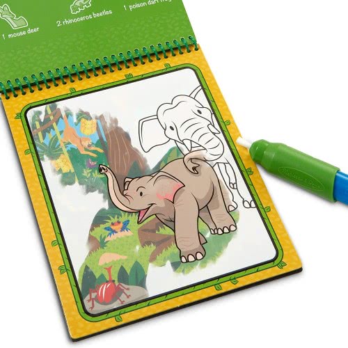 Melissa and Doug Water Wow Jungle On The Go Βιβλίο Ζωγραφικής Με Νερό - Ζούγκλα 40176 000772401760