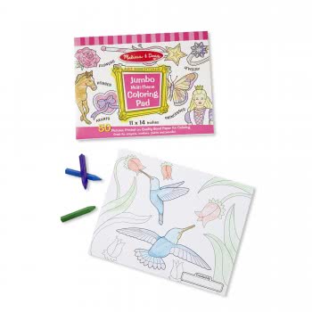 Melissa and Doug Jumbo 50 Colouring Pad – Pink 14225 000772142250