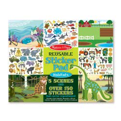 Melissa and Doug Reusable Sticker Pad - Habitats Ζωάκια 14196 000772141963