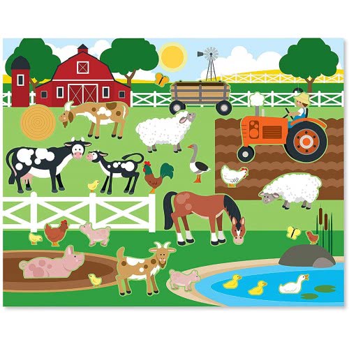 Melissa and Doug Reusable Sticker Pad - Habitats Ζωάκια 14196 000772141963