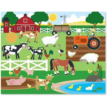 Melissa and Doug Reusable Sticker Pad - Habitats Ζωάκια 14196 000772141963