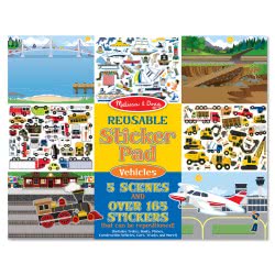 Melissa and Doug Reusable Sticker Pad - Vehicles Οχήματα 14199 000772141994