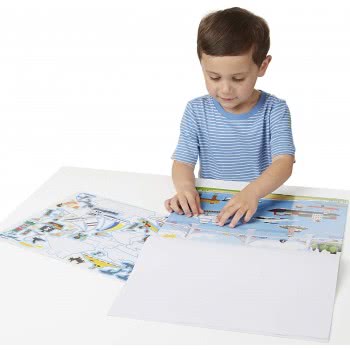 Melissa and Doug Reusable Sticker Pad - Vehicles Οχήματα 14199 000772141994