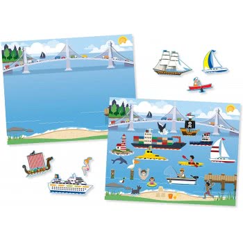 Melissa and Doug Reusable Sticker Pad - Vehicles Οχήματα 14199 000772141994