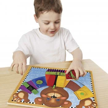 Melissa and Doug Basic Skills Puzzle Board Βασικό Σετ Δεξιοτήτων Για Ντύσιμο 13784 000772137843