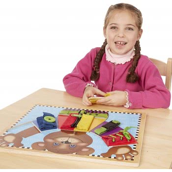 Melissa and Doug Basic Skills Puzzle Board Βασικό Σετ Δεξιοτήτων Για Ντύσιμο 13784 000772137843