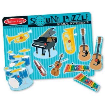 Melissa and Doug Musical Instruments Sound Puzzle - 8 Pieces 10732 000772107327