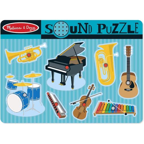 Melissa and Doug Musical Instruments Sound Puzzle - 8 Pieces 10732 000772107327