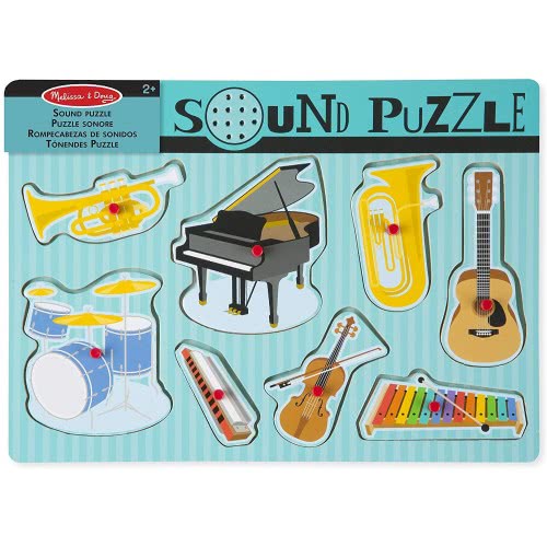 Melissa and Doug Musical Instruments Sound Puzzle - 8 Pieces 10732 000772107327