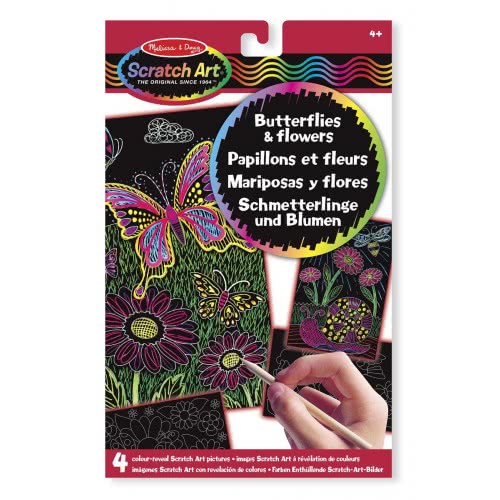Melissa and Doug Scratch Art Color-Reveal Pictures: Butterflies And Flowers Πεταλούδες Και Λουλούδια 15956 000772159562
