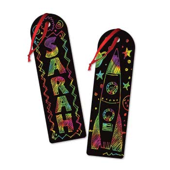 Melissa and Doug Scratch Art Activity Kit: Bookmark Party Pack 15906 000772159067