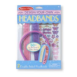 Melissa and Doug Melissa & Doug Design-Your-Own Headbands Jewelry-Making Kit With 50+ Stickers 15548 000772155489