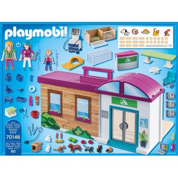 Playmobil Easter Candle City Life Take Along Vet Clinic 10804 4008789108043