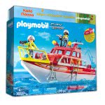 Playmobil Easter Candle City Action Floating Fire Rescue Boat With Underwater Motor 10805 4008789108050