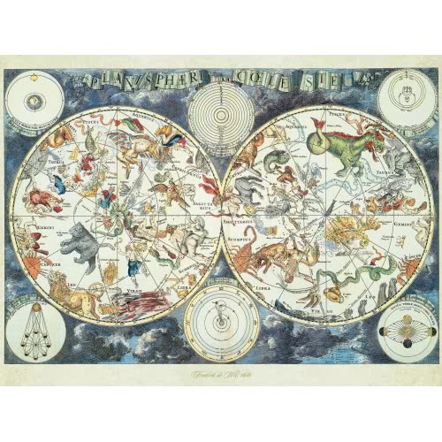 Ravensburger 1500 Pcs Puzzle Zodiac Map 16003 4005556160037