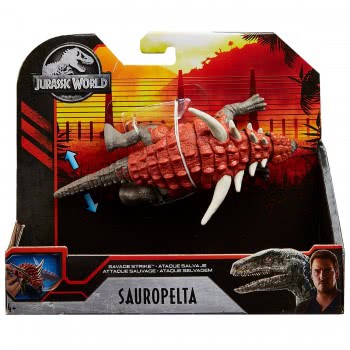 Mattel Jurassic World Βασική Φιγούρα Δεινόσαυρου Με Σπαστά Μέλη - Savage Strike Sauropelta GCR54 / GJN91 887961814545