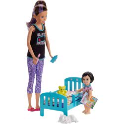 Mattel Barbie Skipper Babysitters Inc. Bedtime Playset With Skipper Doll, Toddler Doll And More GHV88 887961803563