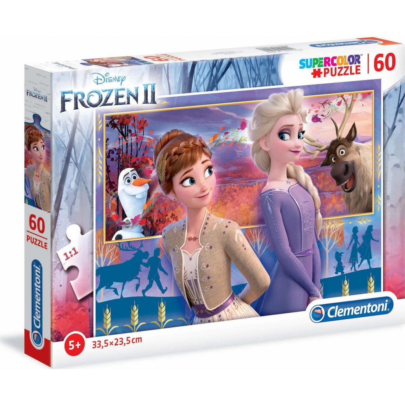 Clementoni Kids Puzzle Super Color Frozen 2 60 Pcs 1200-26056 | Toys ...