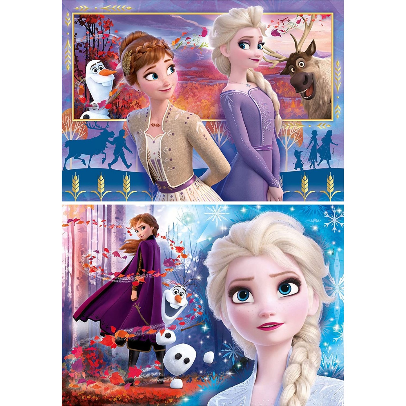 Clementoni Kids Puzzle Super Color Frozen 2 2X60 Pcs 1200-21609 | Toys ...