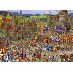HEYE Puzzle 1000 Francois Ruyer: Bunny Battles Poster In Triangle Box 29920 4001689299200