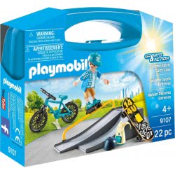 Playmobil Skateboarder With Track And Bike 9107 4008789091079