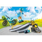 Playmobil Skateboarder With Track And Bike 9107 4008789091079