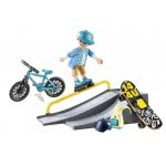 Playmobil Βαλιτσάκι Skateboarder Με Πίστα Και Ποδήλατο 9107 4008789091079