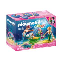 Playmobil Family With Shell Stroller 70100 4008789701008