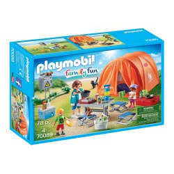 Playmobil Οικογενειακή Σκηνή Camping 70089 4008789700896