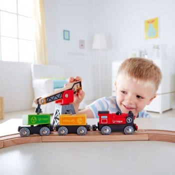 Hape Railway Cargo Delivery Loop E3731A 6943478021822