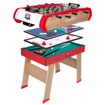 Smoby Powerplay 4 In 1(Football, Billiard, Table Tennis, Hockey) 640001 3032166400018