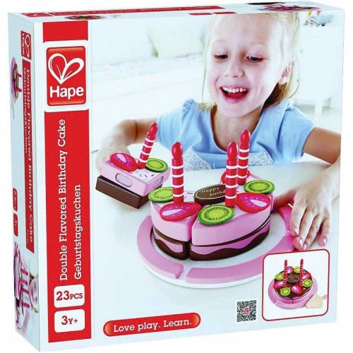 Hape Playfully Delicious Διώροφη Ξύλινη Τούρτα Γενεθλίων E3140A 6943478012875