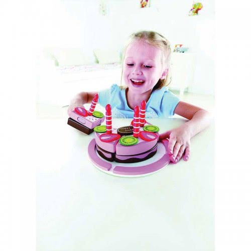 Hape Playfully Delicious Διώροφη Ξύλινη Τούρτα Γενεθλίων E3140A 6943478012875