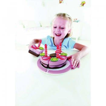 Hape Playfully Delicious Διώροφη Ξύλινη Τούρτα Γενεθλίων E3140A 6943478012875