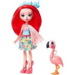 Mattel Enchantimals Fanci Flamingo Κούκλα Και Swash Ζωάκι Φιλαράκι FNH22 / GFN42 887961766479