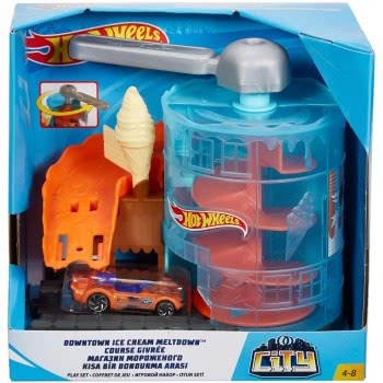 Mattel Hot Wheels City Downtown Playset - Ice Cream Meltdown FRH28 / GPD08 887961884265