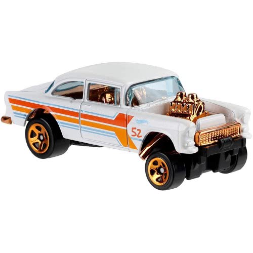 Mattel Hot Wheels Pearl And Chrome 55 Chevy Bel Air Gasser GJW48 / GJW51 887961819359