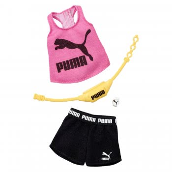 Mattel Barbie Πρωϊνά Σύνολα - Διάσημες Μόδες Puma Ροζ Επώνυμα Με 2 Αξεσουάρ FYW81 / GHX79 887961805703