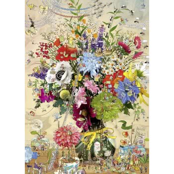 HEYE Puzzle 1000 Degano: Flower Life In A Triangle Box 29787 4001689297879
