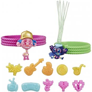 Hasbro Trolls Tiny Dancers Charm Bracelet Set E8421 5010993653843