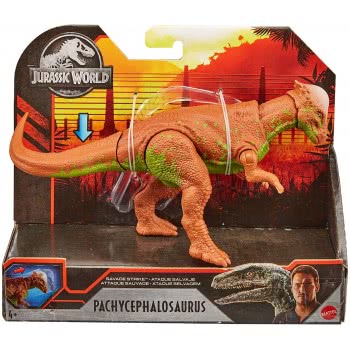 Mattel Jurassic World Basic Dinosaur Figure - Savage Strike Pachycephalosaurus GCR54 / GKG13 887961825725