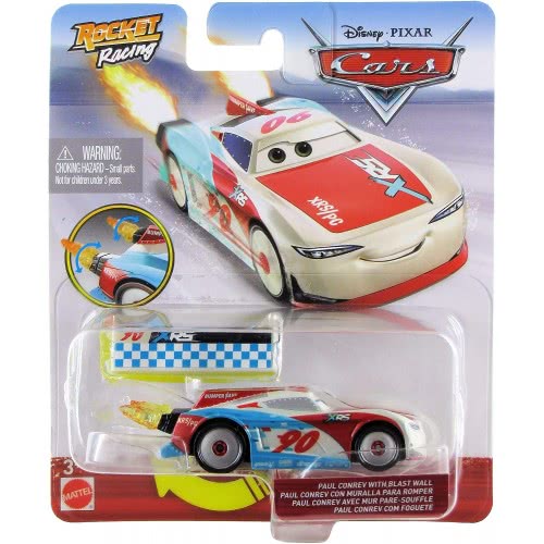 Mattel Disney Pixar Cars Rocket Racing Αυτοκίνητα Paul Conrev Με Τοίχο GKB87 / GKB94 887961822892