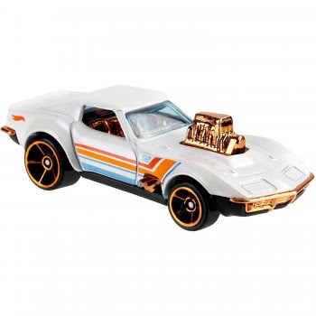 Mattel Hot Wheels Pearl And Chrome 68 Corvette - Gas Monkey Garage GJW48 / GJW52 887961819311