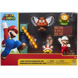 JAKKS PACIFIC Σετ Διόραμα Με 5 Φιγούρες Super Mario Lava Castle (Super Mario) 400154 192995400153