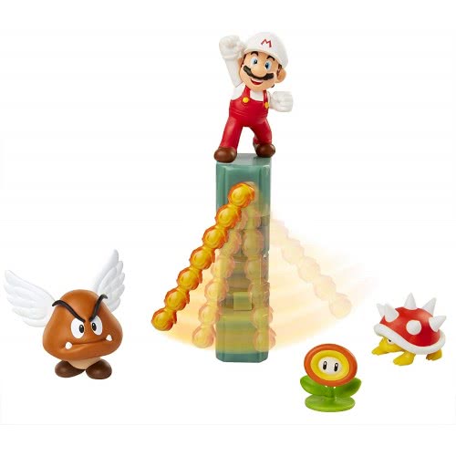 JAKKS PACIFIC Super Mario Nitendo Lava Castle Figure Diorama Play Set 400154 192995400153