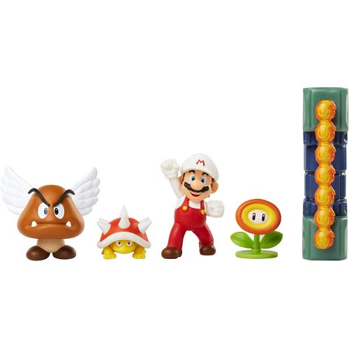 JAKKS PACIFIC Σετ Διόραμα Με 5 Φιγούρες Super Mario Lava Castle (Super Mario) 400154 192995400153